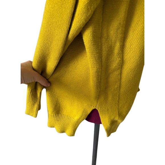 NEW Anthropologie Maeve Crystal Tunic Sweater size M Chartreuse Yellow - Picture 12 of 12